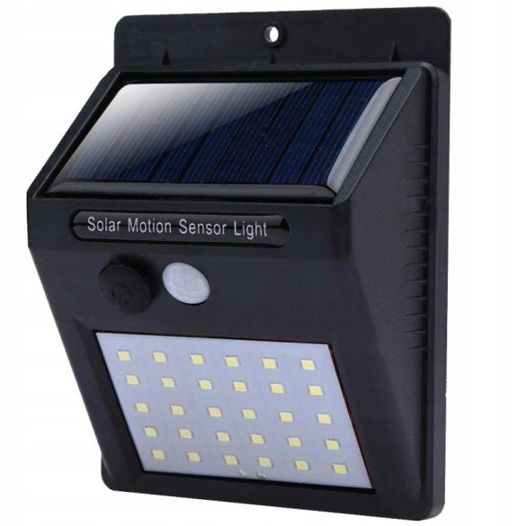 Solar-LED-Außenlampe mit Bewegungs- und Dämmerungssensor, 30 LEDs