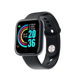 Y68 Blutdruckmessgerät Smartwatch in Schwarz