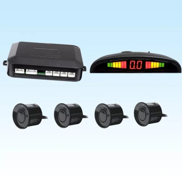 Einparkhilfe mit LCD-Display und 4 Sensoren