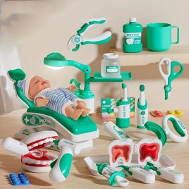 Luxus 17-teiliges Zahnarzt-Spielset für Kinder