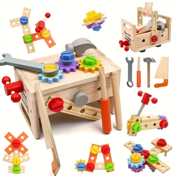29-teiliges Holz-Werkzeugset für Kinder