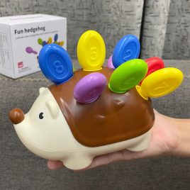 Buntes Igel-Rechenspiel, interaktives Spielset für Kinder