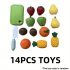 14-teiliges Kinderspielzeug-Lebensmittelset