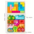 Buntes 3D Holzpuzzle - Lernspiel für Kinder, Fördert Intelligenz und Kreativität