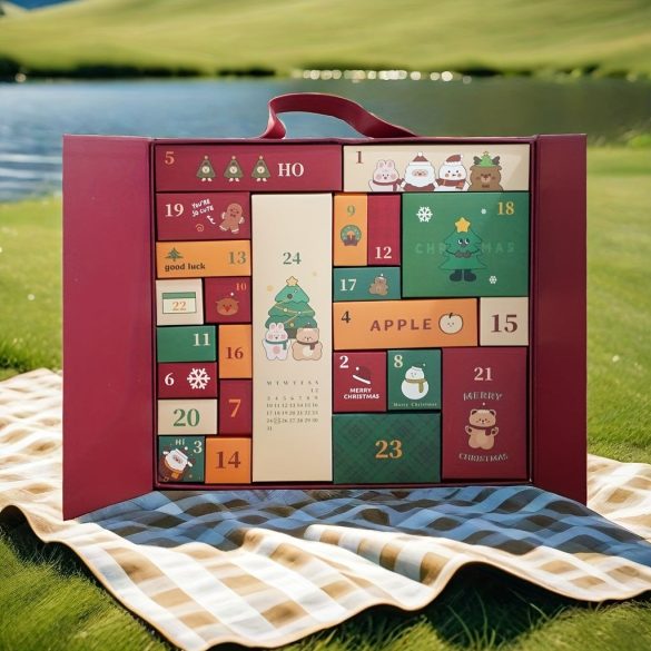 2024 Weihnachts-Countdown-Kalenderset mit 24 Überraschungsgeschenkboxen