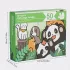 50-teiliges Holzpuzzle, bunte Farben, unregelmäßige Formen: Hund, Katze, Panda-Design