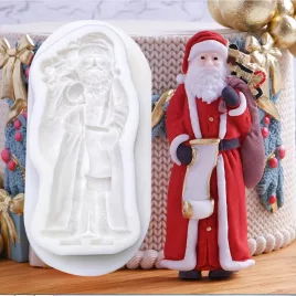 Silikon-Weihnachtsmann-Backform für Weihnachtsbäckerei