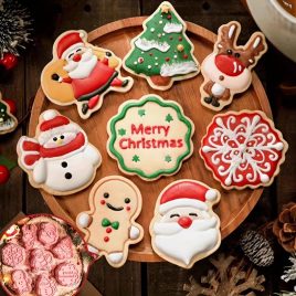 8-teiliges Weihnachtsplätzchen-Ausstecherset