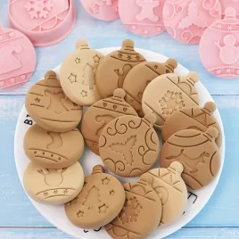   10-teiliges Festliches Weihnachtsgebäck- und Schokoladenform-Set