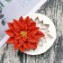 Weihnachtliche rote Blume Silikonform zum Backen und Dekorieren von Süßigkeiten