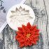Weihnachtliche rote Blume Silikonform zum Backen und Dekorieren von Süßigkeiten