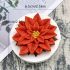 Weihnachtliche rote Blume Silikonform zum Backen und Dekorieren von Süßigkeiten