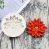 Weihnachtliche rote Blume Silikonform zum Backen und Dekorieren von Süßigkeiten