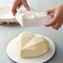Herzförmige Silikon-Kuchenform, weiß, manuelle Backform für Valentinstag, Weihnachten, Halloween, Erntedankfest, Muttertag