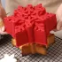 8-zackige Schneeflocke Silikon-Kuchenform für Weihnachtsbäckerei