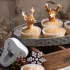 3D Weihnachtsrentier Silikonform für Tortendekoration und Konditorei