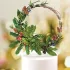 Silikon-Backform für Weihnachten und Feiertage - Blatt, Baum, Tannenzapfen Muster