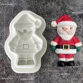 Silikonform, 3D Weihnachtsmann Rentier Wichteljunge Form