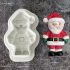 Silikonform, 3D Weihnachtsmann Rentier Wichteljunge Form