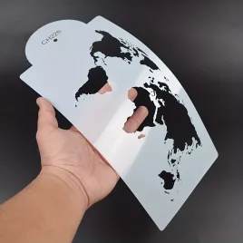 Kartenform Tortenschablone, Tortendekorationsschablone Form