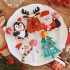 100er-Pack Weihnachts-Lutscherhalter-Karten - mit Weihnachtsmann, Pinguin und Schneemann-Motiven