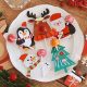 100er-Pack Weihnachts-Lutscherhalter-Karten - mit Weihnachtsmann, Pinguin und Schneemann-Motiven