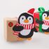 100er-Pack Weihnachts-Lutscherhalter-Karten - mit Weihnachtsmann, Pinguin und Schneemann-Motiven