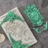 Silikon Fondantform mit klassischem Kamee und dekorativem Rahmen