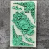 Silikon Fondantform mit klassischem Kamee und dekorativem Rahmen