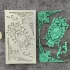 Silikon Fondantform mit klassischem Kamee und dekorativem Rahmen