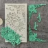 Silikon Fondantform mit klassischem Kamee und dekorativem Rahmen