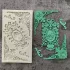 Silikon Fondantform mit klassischem Kamee und dekorativem Rahmen