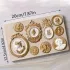 Silikon Fondantform mit klassischem Kamee und dekorativem Rahmen