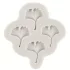 Tropische Ginkgo- und Palmblatt-Silikonform