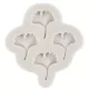 Tropische Ginkgo- und Palmblatt-Silikonform