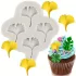 Tropische Ginkgo- und Palmblatt-Silikonform