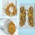 Vintage Barock-Rollen-Relief Schokoladenform - 3D Silikonform