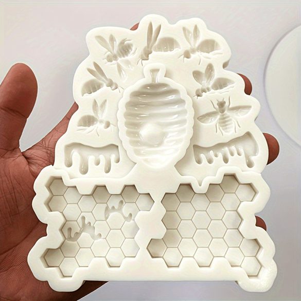 Bienenstock und Wabensilikon-Bonbonform