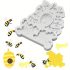 Bienenstock und Wabensilikon-Bonbonform