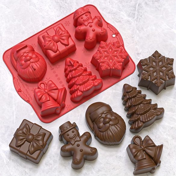 Weihnachtliches Silikon-Backform-Set