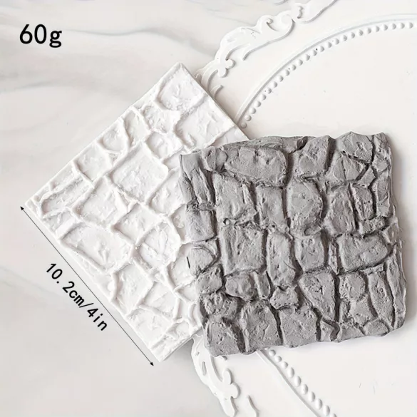 Steinwand Fondantform, 3D Silikonform