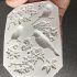 Silikonvogel und blühender Ast Fondantform