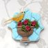Silikonvogel und blühender Ast Fondantform