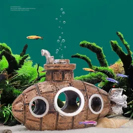 Unterwasser-U-Boot-Wrack-Aquariumdeko