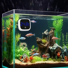   Aquarium-Thermometer, Langlebig, Bis zu 5 Jahre Batterielaufzeit