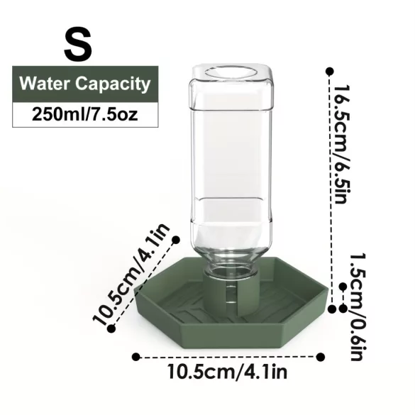 Automatischer Wasserspender, Terrarium Trinkschale für Eidechsen, Schildkröten, Schnecken, Spinnen, Frösche, Bartagamen