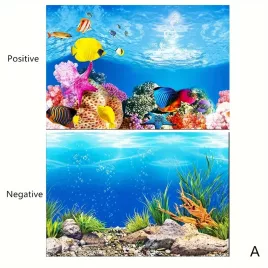   Aquarium Hintergrundpapier, Beidseitige Aquarium Dekorative Rückwand