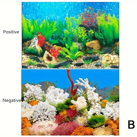 Aquarium Hintergrundpapier, Beidseitige Aquarium Dekorative Rückwand