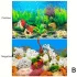 Aquarium Hintergrundpapier, Beidseitige Aquarium Dekorative Rückwand