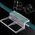 4 Stück Transparente Acryl-Aquarium-Glasabdeckungsklammer